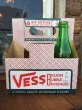 画像1: Vintage Soda 6-Pac bottles Cardboard carrying case / Vess (DJ902) (1)