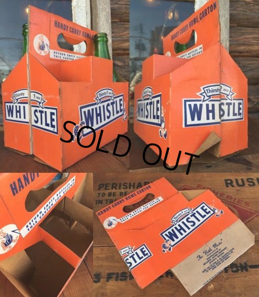 画像2: Vintage Soda 6-Pac bottles Cardboard carrying case / Whistle (DJ910) (2)