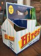 画像1: Vintage Soda 6-Pac bottles Cardboard carrying case / Hires (DJ916) (1)