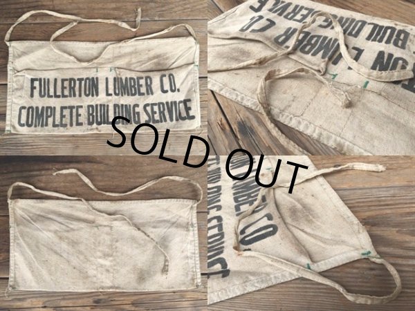 画像2: Vintage Carpenter Nail Apron / FULLERTON LUMBER (DJ974) (2)