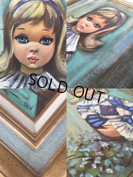 画像2: 60s Eden Vintage Big Eyes Art Harlequin (DJ982)  (2)