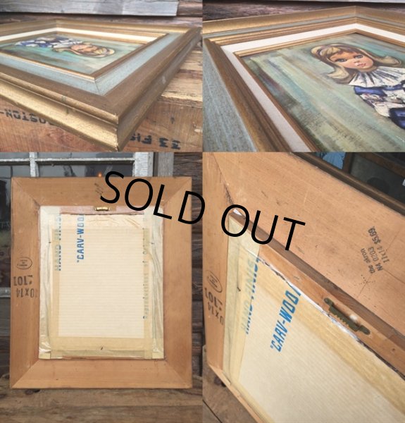 画像3: 60s Eden Vintage Big Eyes Art Harlequin (DJ982)  (3)