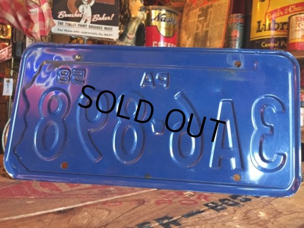 画像2: 50s Vintage Lisence Plate / 3A6-898 (MA41) (2)