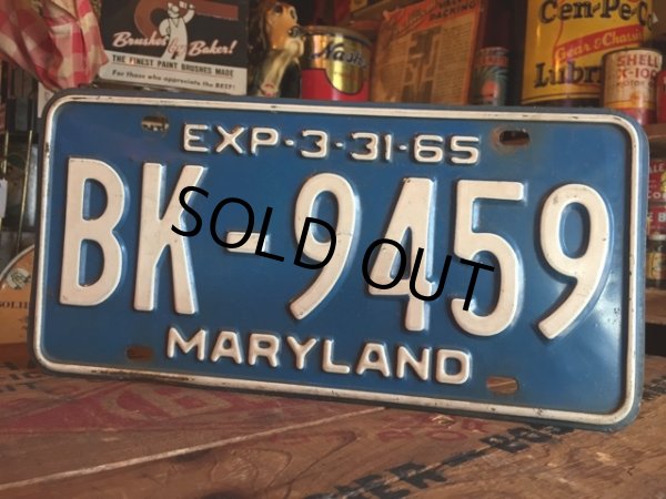 画像1: 60s Vintage Lisence Plate / BK-9459 (MA35) (1)