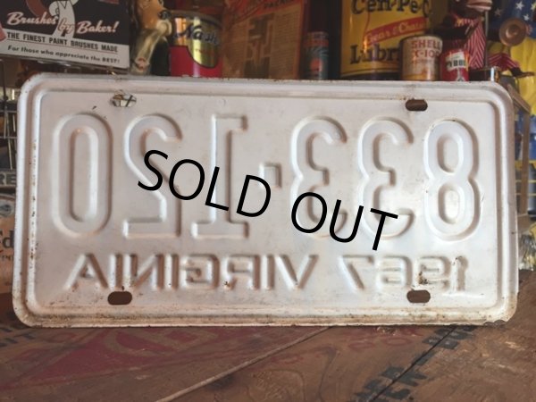 画像2: 60s Vintage Lisence Plate / 833-120 (MA31) (2)