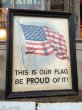 画像1: Vintage Old Glory Poster W/Frame (MA45)  (1)