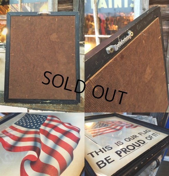 画像3: Vintage Old Glory Poster W/Frame (MA45)  (3)