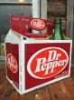 画像1: Vintage Soda 6-Pac bottles Cardboard carrying case / Dr Pepper (MA56) (1)