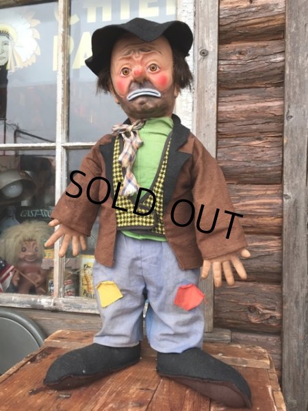 画像1: 50s Vintage Emmett Kelly Clown Doll (MA46) (1)