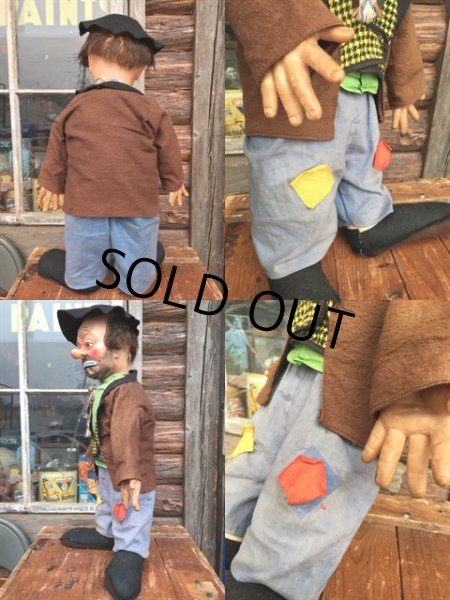 画像2: 50s Vintage Emmett Kelly Clown Doll (MA46) (2)