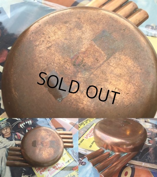 画像3: Vintage Revere Rome NY Brass Ashtray (MA87） (3)