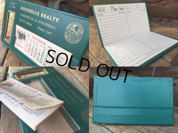画像2: 60s Vintage AD Calender Nucklls Realty (MA93)  (2)