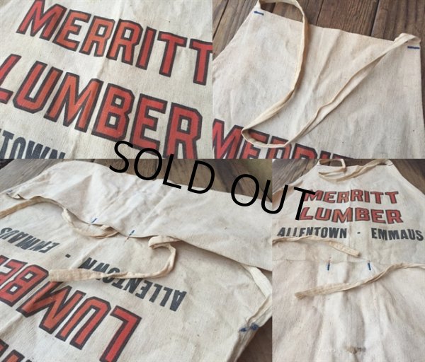 画像3: Vintage Carpenter Nail Apron / Merritt Lumber (MA109) (3)