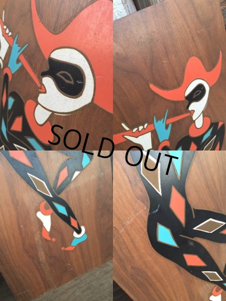 画像3: 50s Vintage Mid Century Jester Harlequin Wall Hangings (MA123) (3)