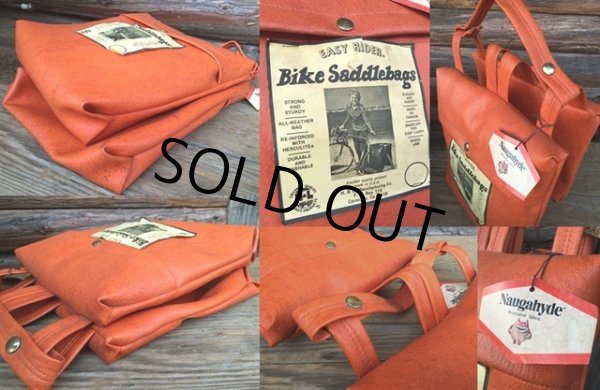 画像2: Vintage Naugahyde Bike Saddlebags Dead Stock (MA132) (2)