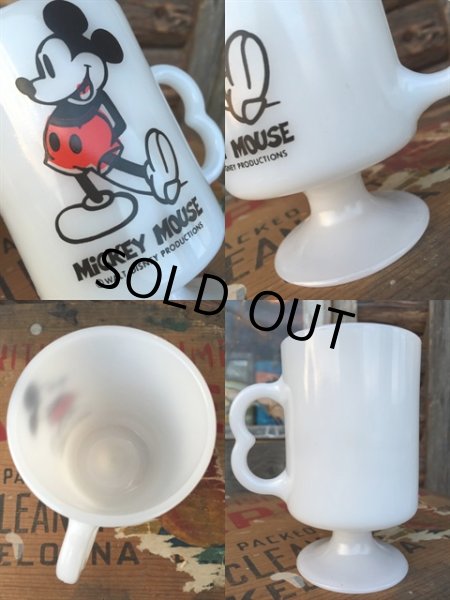 画像2: 70s Vintage Federal Footed Mug Mickey (MA152) (2)
