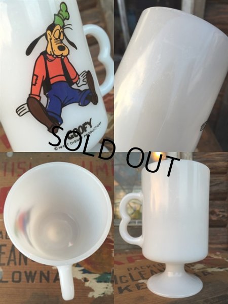 画像2: 70s Vintage Federal Footed Mug Goofy (MA151) (2)