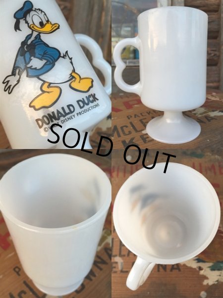 画像2: 70s Vintage Federal Footed Mug Donald Duck (MA153) (2)
