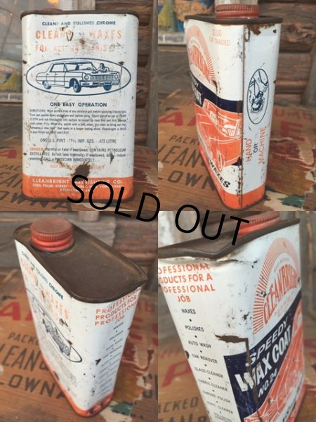 画像2: Vintage Wax Oil Can CLEANBRIGHT (MA163)  (2)