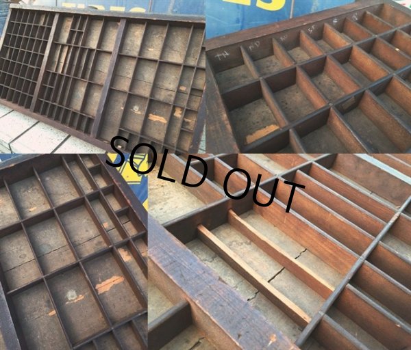 画像2: Vintage Printer Block Tray (MA172) (2)