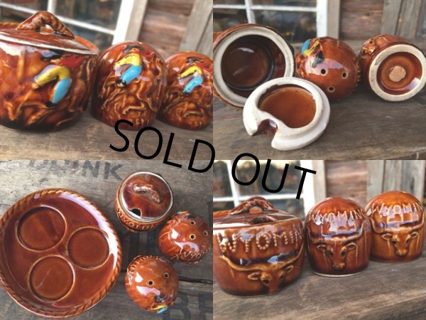 画像2: Vintage Cowboy S&P Set (MA187） (2)