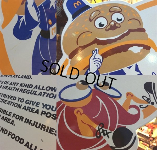 画像3:  80s McDonald's Playland Store Display Sign (MA196) (3)