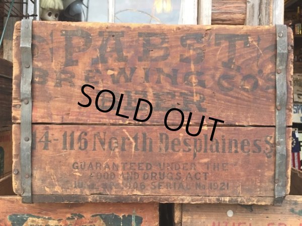 画像1: Vintage Wood Box Pabst Beer (MA204)  (1)