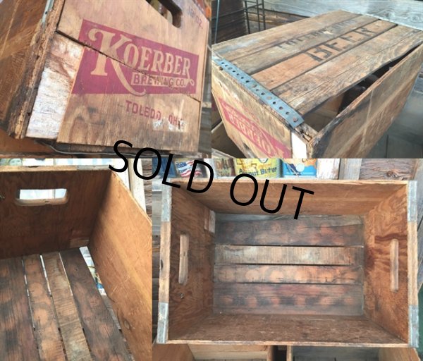 画像3: Vintage Wood Box Koerber's Beer (MA205)  (3)