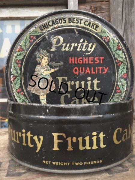 画像1: Vintage Purity Fruit Cake Can (MA211) (1)