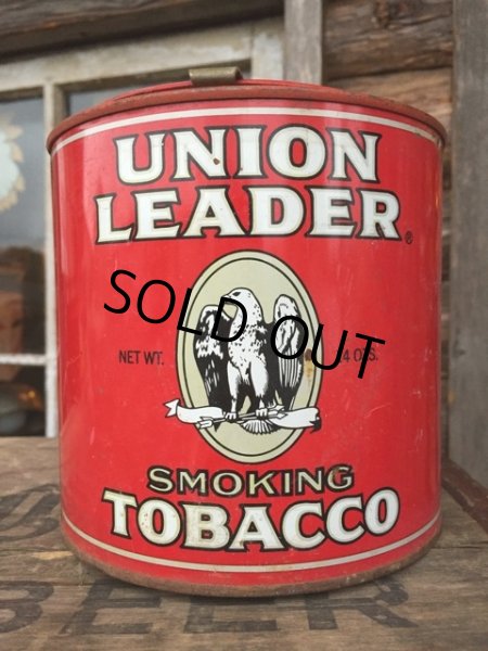 画像1: Vintage UNION LEADER SMOKING TOBACCO Can (MA213) (1)