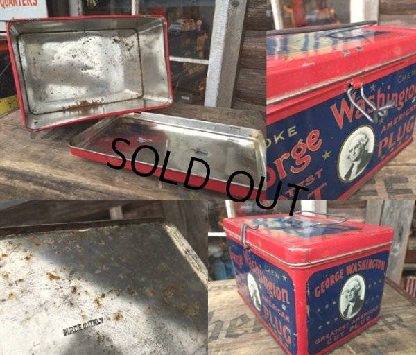 画像3: Vintage George Washigton CUT PLUG Can (MA216) (3)