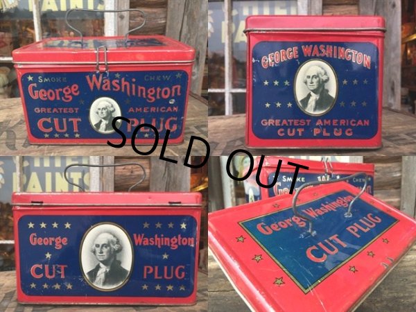 画像2: Vintage George Washigton CUT PLUG Can (MA216) (2)