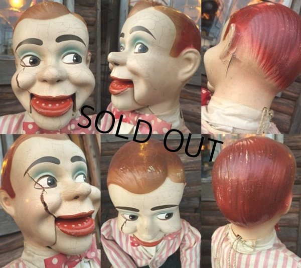 画像2: 50s Vintage Jerry Mahoney Composition Ventriloquist Doll (MA210) (2)