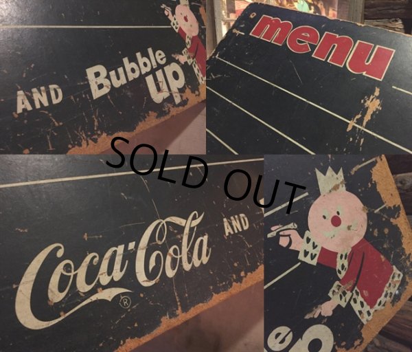 画像2: Vintage Coca Cola & Bubble Up Chalkboard Menue Sign (MA229) (2)