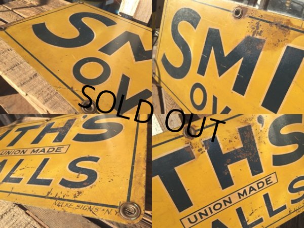 画像2: VINTAGE SMITH'S OVERALLS METAL SIGN (MA232) (2)