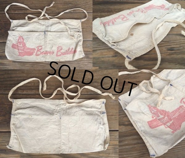 画像2: Vintage Carpenter Nail Apron / Beaver Builden (DJ978) (2)