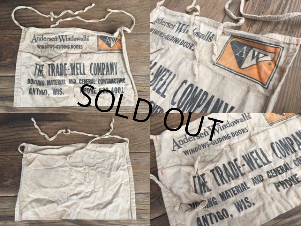 画像2: Vintage Carpenter Nail Apron / Andersen Windowall's (DJ975) (2)