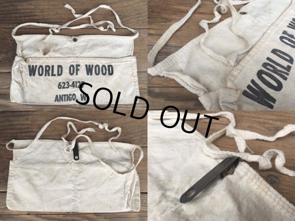 画像2: Vintage Carpenter Nail Apron / WORLD OF WOOD (DJ971) (2)