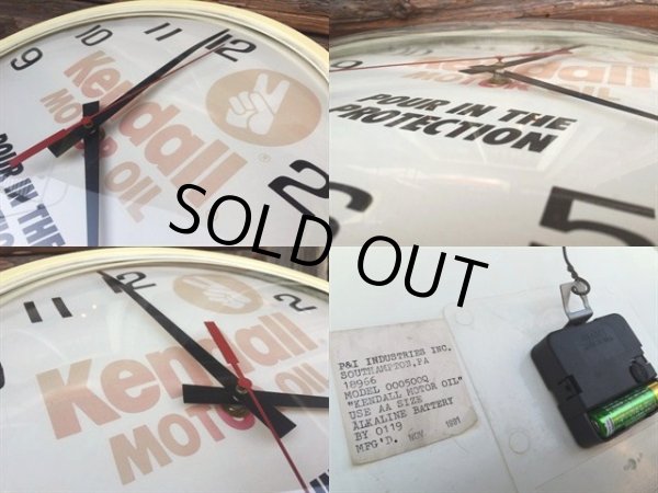 画像3: Vintage Kendall Motor Oil Wall Clock (MA243) (3)