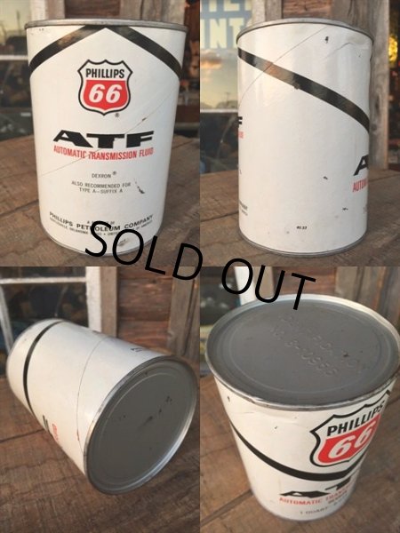 画像2: Vintage PHILLIPS 66 1 Quart Motor Oil Can (MA277)  (2)