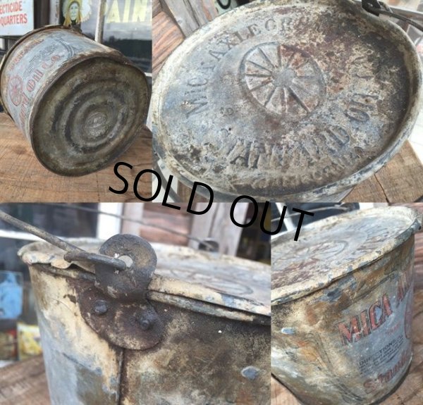 画像2: 20s Vintage Standard Oil Mica Axle Grease Can (MA300) (2)