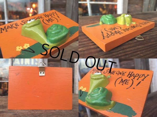 画像2: 70s Message Plate MAKE SMOME ONE　HAPPY... (MA304)  (2)