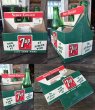 画像2: Vintage Soda 6-Pac bottles Cardboard carrying case / 7UP  (MA323) (2)