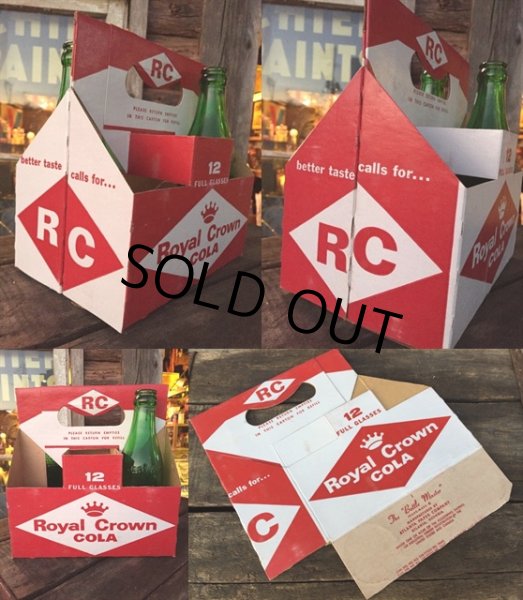 画像2: Vintage Soda 6-Pac bottles Cardboard carrying case / RC COLA (MA320) (2)