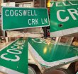 画像2: Vintage Road Sign COGSWELL CPK LN (MA348) (2)