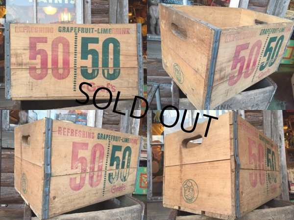 画像2: Vintage Wood Box Grafs Drink (MA383)  (2)