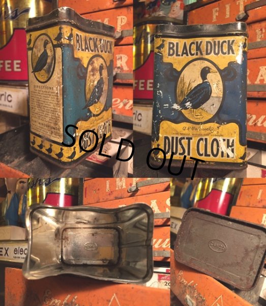 画像2: Vintage Canco Black Duck Dust Cloth Can (MA391)  (2)