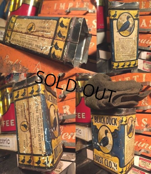 画像3: Vintage Canco Black Duck Dust Cloth Can (MA391)  (3)