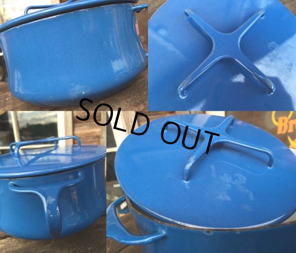 画像3: 60ｓ Dansk Blue Enameled 2Quart Pots (MA386)  (3)