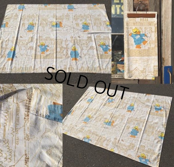 画像2: Vintage Paddington Bear Flat Sheet (MA407) (2)